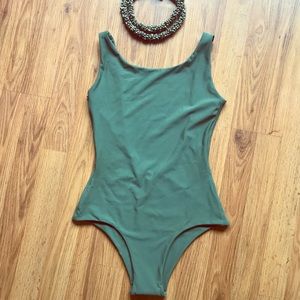 FUSED HAWAII Waikiki Olive One piece bathing suit
